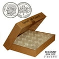 thumbnail image 1 of 50 DIME Direct-Fit Airtight 18mm Coin Capsule Holder DIMES (QTY: 50) with BOX, 1 of 2