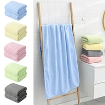 Dmlowu Bath Towels Soft Cotton Bath Towels Set of 2 Comfortable Quicker Dry Bathroom Towels 14x30" Hand Towels for School Hotel Home Gym Travel Camp Pool