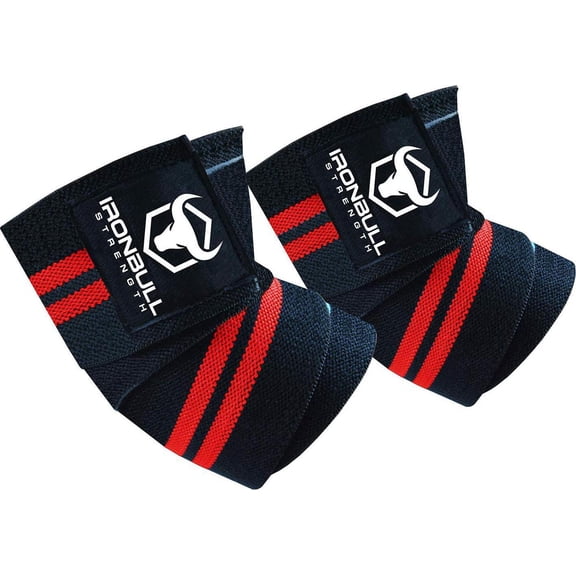 50" Elastic Elbow Wraps Weightlifting Braces Support 1 Pair Gym Straps