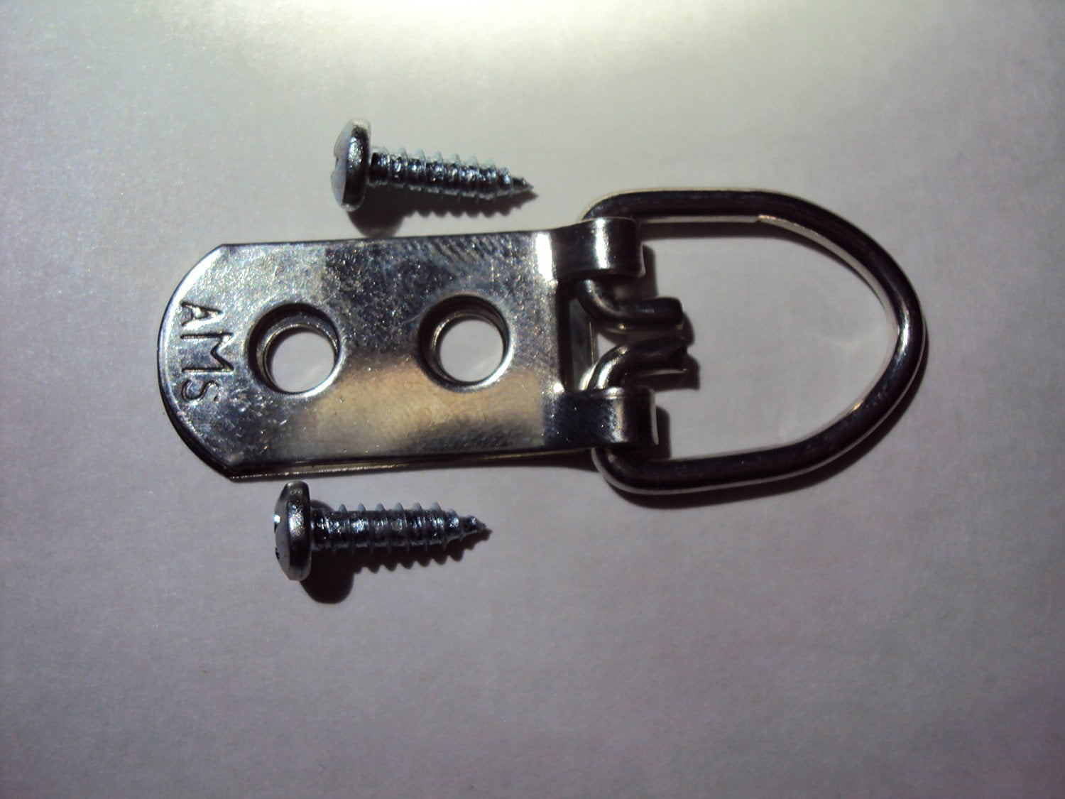 50 Extra Heavy Duty 2 Hole Wide Base D Ring Hangers By AMS with 100 Mounting Screws