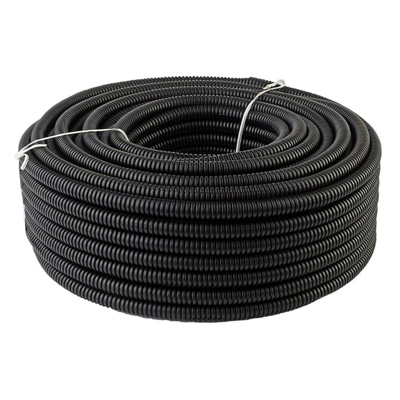 50 FT 3/8" 9mm Split Wire Loom Polyethylene Tubing Marine Conduit LOT