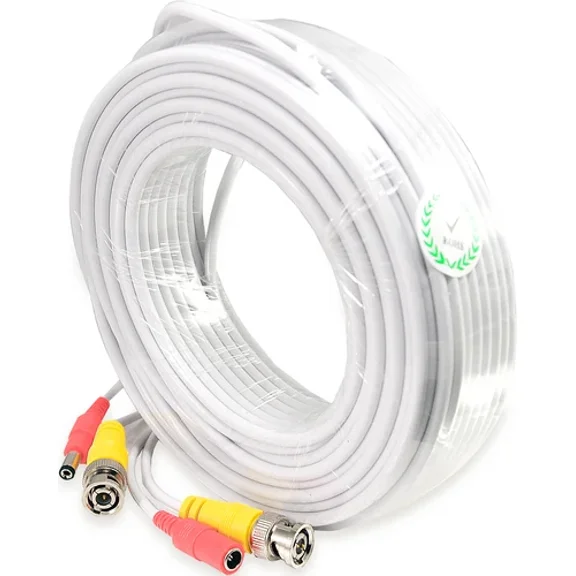 50 Feet Bnc Premade Siamese Cable For Security Camera Video And Power Connection
