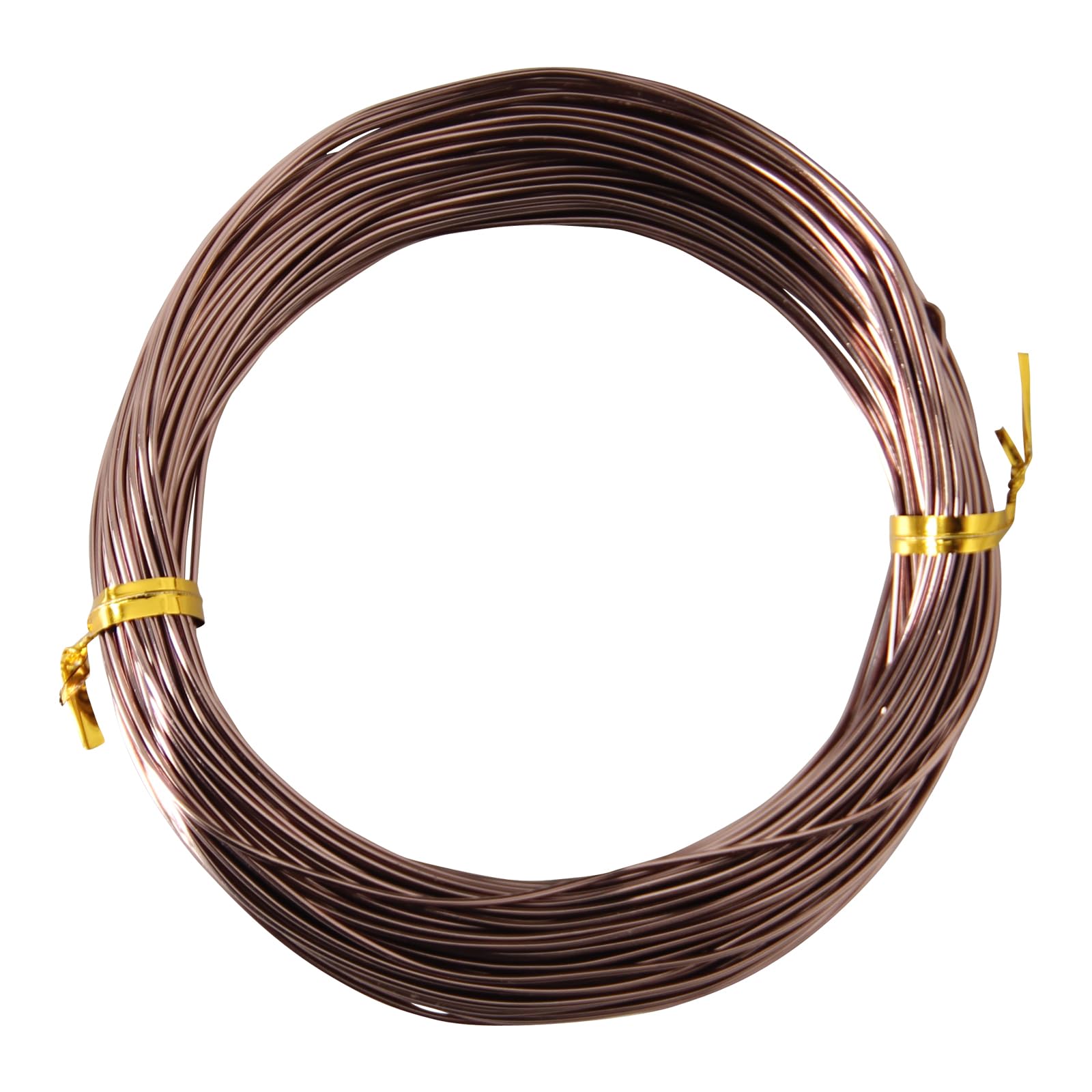 50 Feet Brown Aluminum Thin Craft Wire, 18 Gauge 1mm Thickness