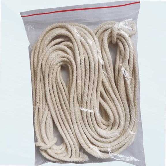 50 Feet Roll 1/4" Round Cotton Oil Lamp Wicks Burner