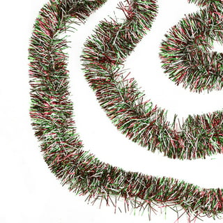 50' x 3 Silver Boa Wide Cut Tinsel Christmas Garland - Unlit