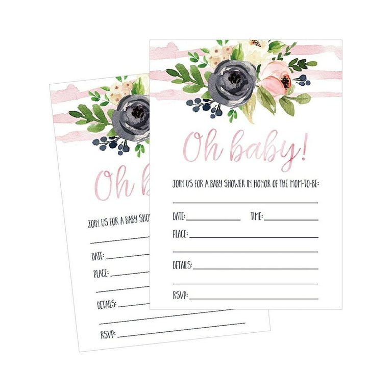 Walmart shower invitations sales