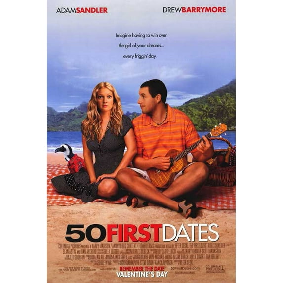 50 First Dates Movie POSTER 11" x 17" Style A