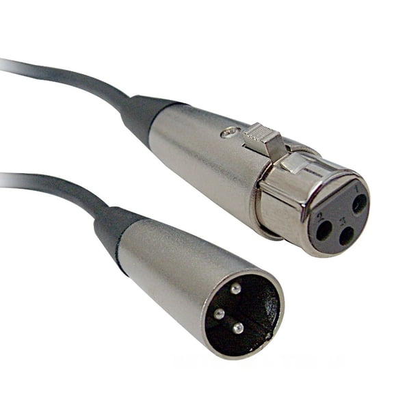 50-Foot Balanced XLR Microphone Cable, Shielded Male to Female Pro Audio Cord