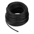thumbnail image 1 of 50 Ft - 1/4 In Expandable Braided Cable Sleeving, PET Cable Management, Wire Wrap Loom Tube, Black, 1 of 7