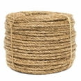 thumbnail image 1 of 50 Ft Coil - Golberg 3/8" Natural Fiber 3 Strand Heavy Duty Hemp Manila Rope - 2 Pounds, 1 of 4