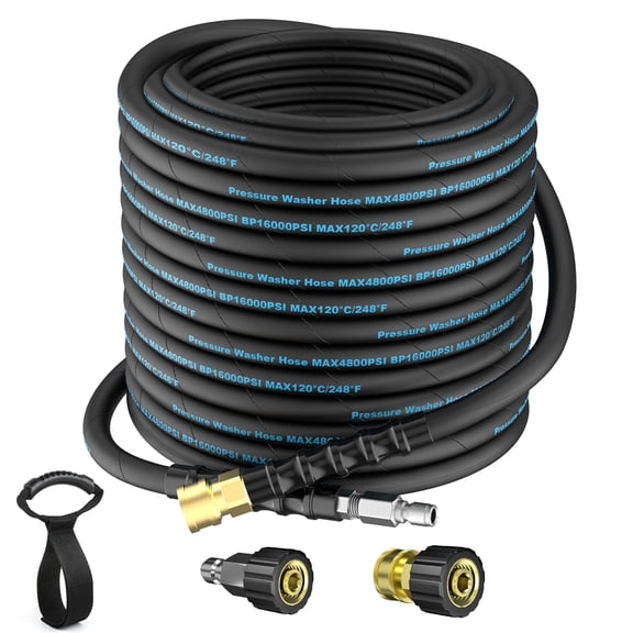 50 Ft Washer Hose Kit with 3/8'' Quick Connector