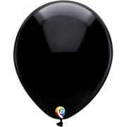 50 Funsational Black Latex Balloons 12"