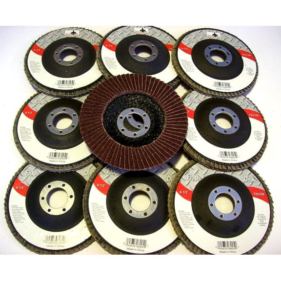 50 GOLIATH INDUSTRIAL 4-1/2" FLAP DISCS 60 GRIT FD41260 ANGLE GRINDER WHEEL 4.5"