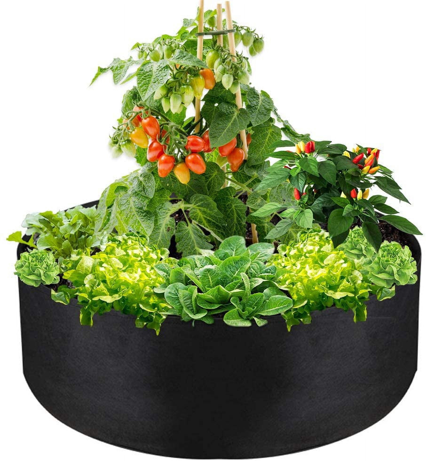 Picture Idea: 50 Gallon Large Grow Bag Heavy Duty Fabric Round Raised