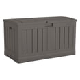 thumbnail image 1 of 50 Gallon Plastic with Molded Lockable Feature and Weathertight Construction for Home, Patio, Lawn, and Garden Storage, Gray, 1 of 5