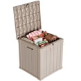 thumbnail image 1 of 50 Gallon Resin Deck Box, Lockable Patio Outdoor Storage Box for Furniture, Garden Tools and Tools Storage, Waterproof Outside Storage Boxes, 1 of 7