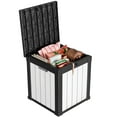 thumbnail image 1 of Easy Up50 Gallon Resin Deck Box, Lockable Patio Outdoor Storage Box for Furniture, Garden Tools and Tools Storage, Waterproof Outside Storage Boxes, 1 of 7