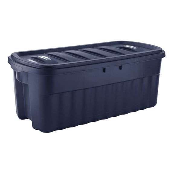 50 Gallon Roughneck Storage Tote Durable, Reusable, Plastic Storage Bin
