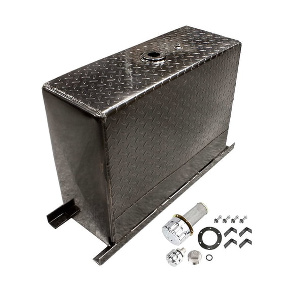 50 Gallon Upright Steel Hydraulic Reservoir with Mounting Assembly, Black, Diamond Tread Pattern Fits A3000, UR50S, XXA3000 OEM