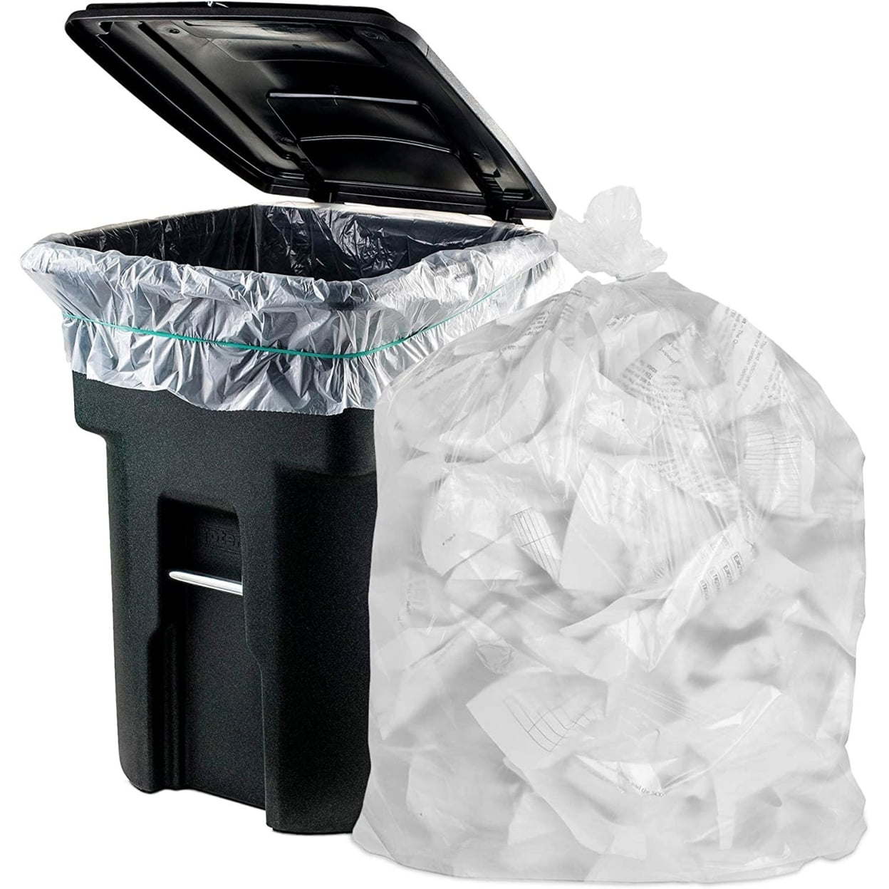 38in x 58in Black Garbage Bags - Direct Paper Supply