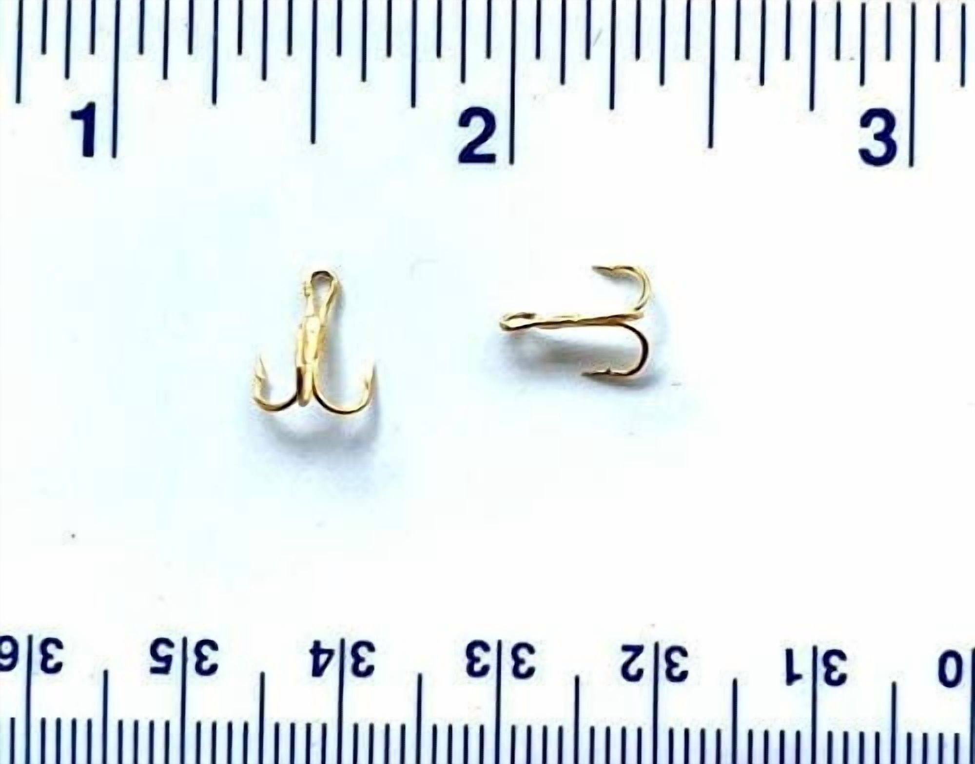 50 Gerry's Tackle 3X Strong Gold Treble Hooks Size 16