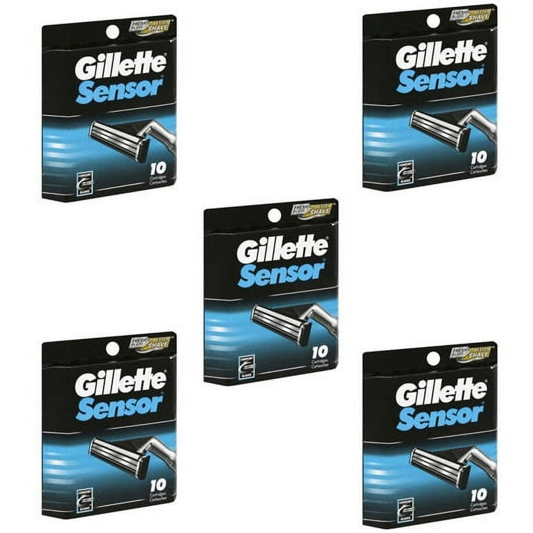 Lames De Rasage Gillette Sensor Excel - Lot De 50 (5 Paquets De 10)