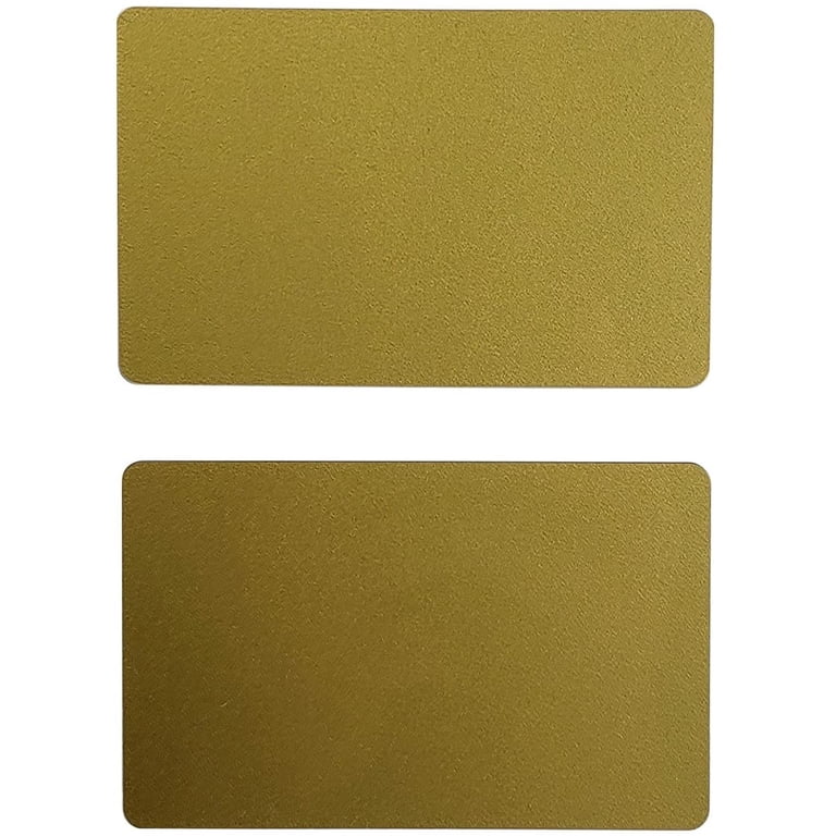 50 Gold Blank PVC Cards, CR80 30 Mil Graphics Quality Credit Card