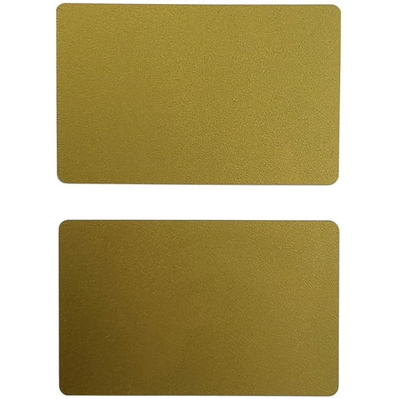 50 Gold Blank PVC Cards, CR80 30 Mil Graphics Quality Credit Card size