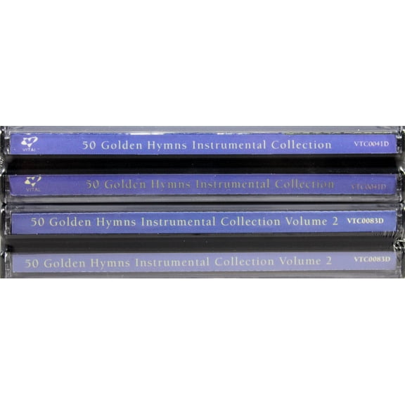 50 Golden Hymns Instrumental Collection Vol. 1 & 2 - NEW 6 CD SET Great For Gift