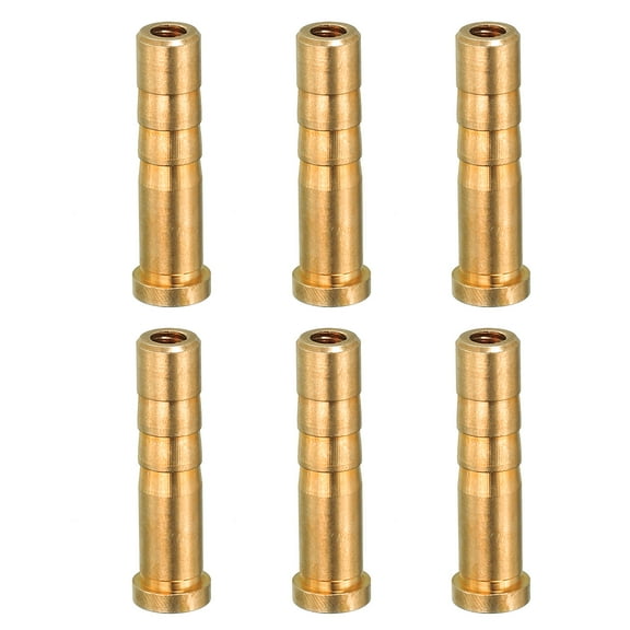 50 Grain Archery Arrow Insert, 6 Packs Insert Screw Copper Brass Arrow for .244/ 6.2mm Carbon Arrows