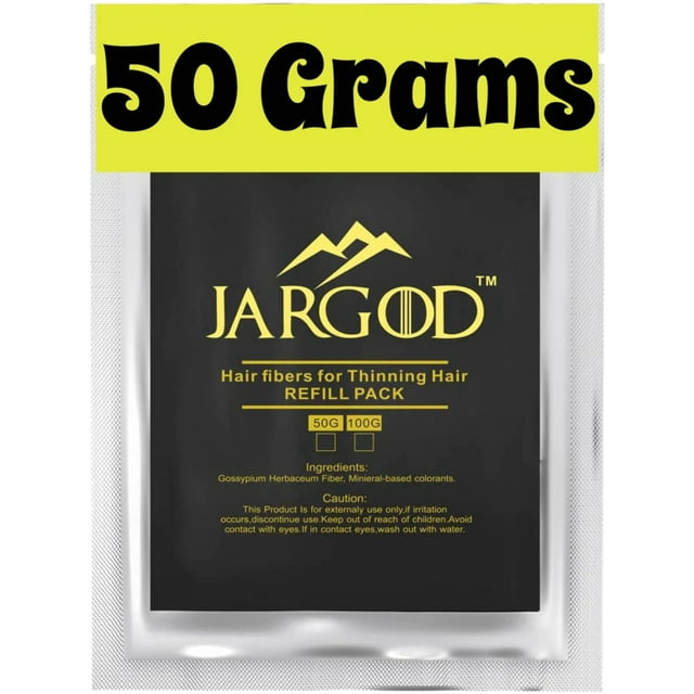 50 Gram JARGOD Hair Building Fibers Refill bag Hair Loss Concealer For Thinning Hair