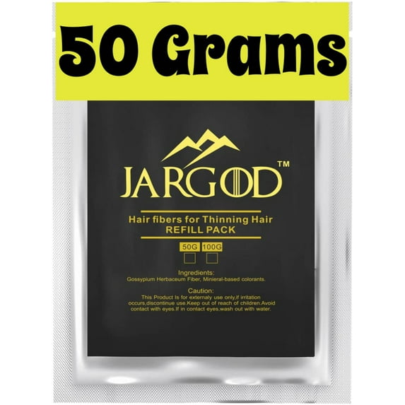 Hair Building Fibers - Refill bag 50g - Hair Loss Concealer For Thinning Hair- Refill Your Existing Fiber Bottle - Refill Pack by Jargod