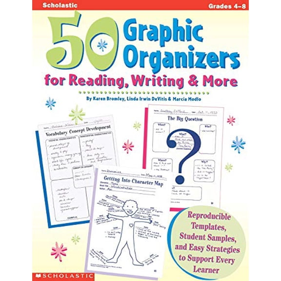 Pre-Owned 50 Graphic Organizers for Reading, Writing & More: Reproducible Templates, Student Samples, and Easy Strategies to Support Every Learner (Paperback) 0590004840 9780590004848