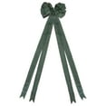 thumbnail image 1 of Northlight 50" Green and Black Plaid 16 Loop Christmas Bow Decoration, 1 of 3