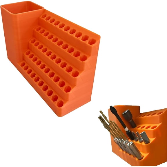50 Grids Hex Bit Organizer Box, Modular Impact Screwdriver Bits Case, Suitable for Workshop DIY and Construction Work (k)