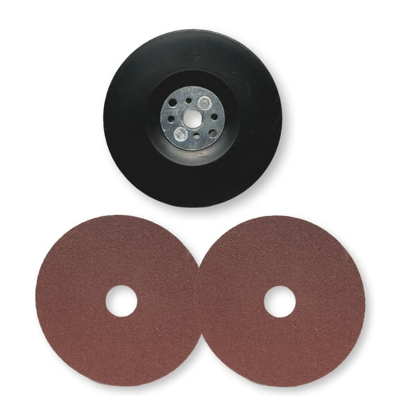 50 Grit Sanding Disc Backer Kit for Variable Speed Angle Grinders! Smooth Out Woodworking Projects, Fix Mistakes on Epoxy Resin Projects! (Stone Coat Countertops)