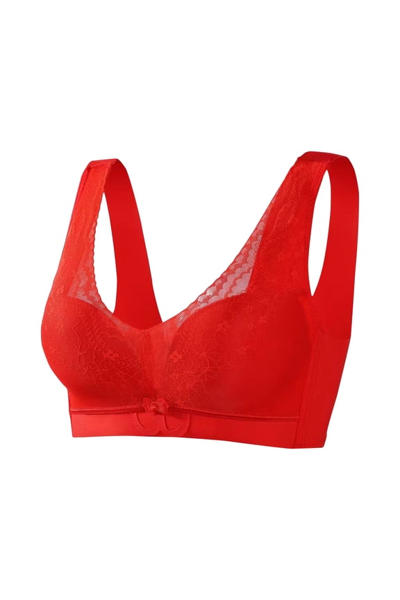 Sports Bras for Women Lace Wireless Anti-Glare Running Padded Bralette Workout Activewear Bra Cozy Athletic Vest Elastic Stretch