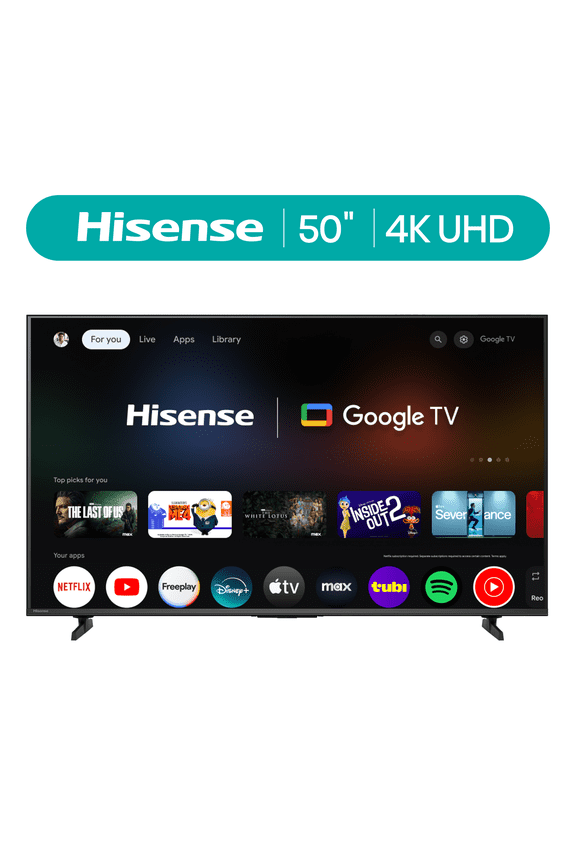 50 Inch Class H5 Series 4K UHD Smart Google TV (50H5BG, 2025 Model) - Dolby Vision, HDR10, HLG, Game Mode Plus, VRR/ALLM, Motion Rate 120, AI 4K Upscaler, Google Assistant Built-in
