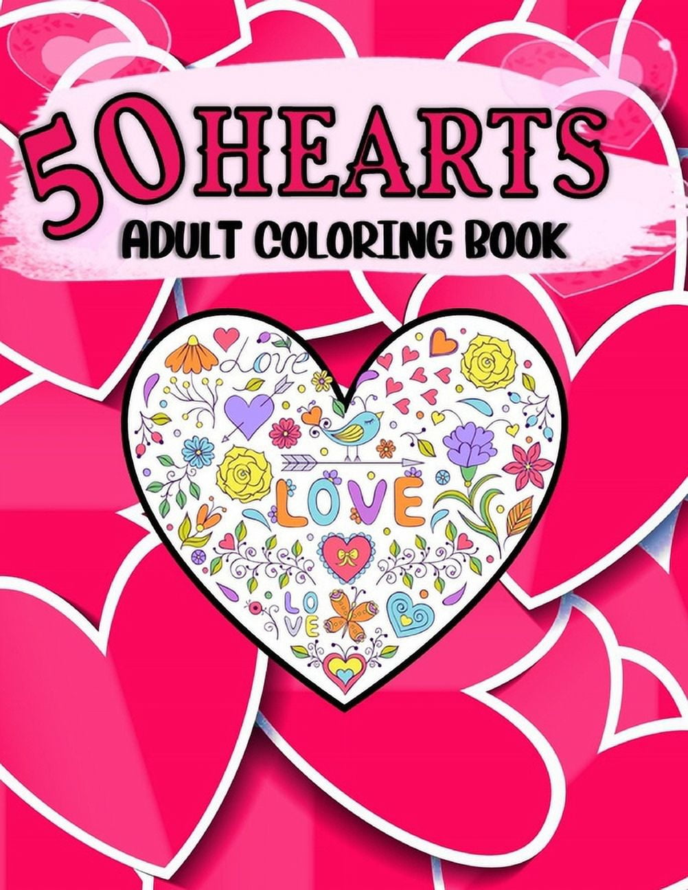Set 2 Floral Coloring Books Adults Paperback Stress Relieving Relax Ca —  AllTopBargains