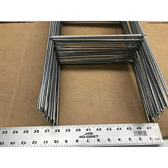 50 Heavy Duty Metal Stake 30 x10 inch Double H-Frame Wire Stakes - Yard Sign Stake - Use with 4mm or 5mm Corrugated Signs, Signs Stake 30'' Tall 10'' Wide, Pack of 50 Pcs (Pkg50StaKe30'')