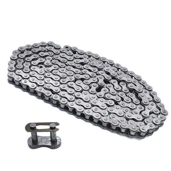 #50 Heavy Roller Chain 10 Feet with 1 Connecting Link