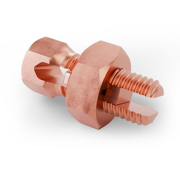 BEST CONNECTIONS High Strength Copper Split Bolt Connectors 4-8 Gauge Solid Wire