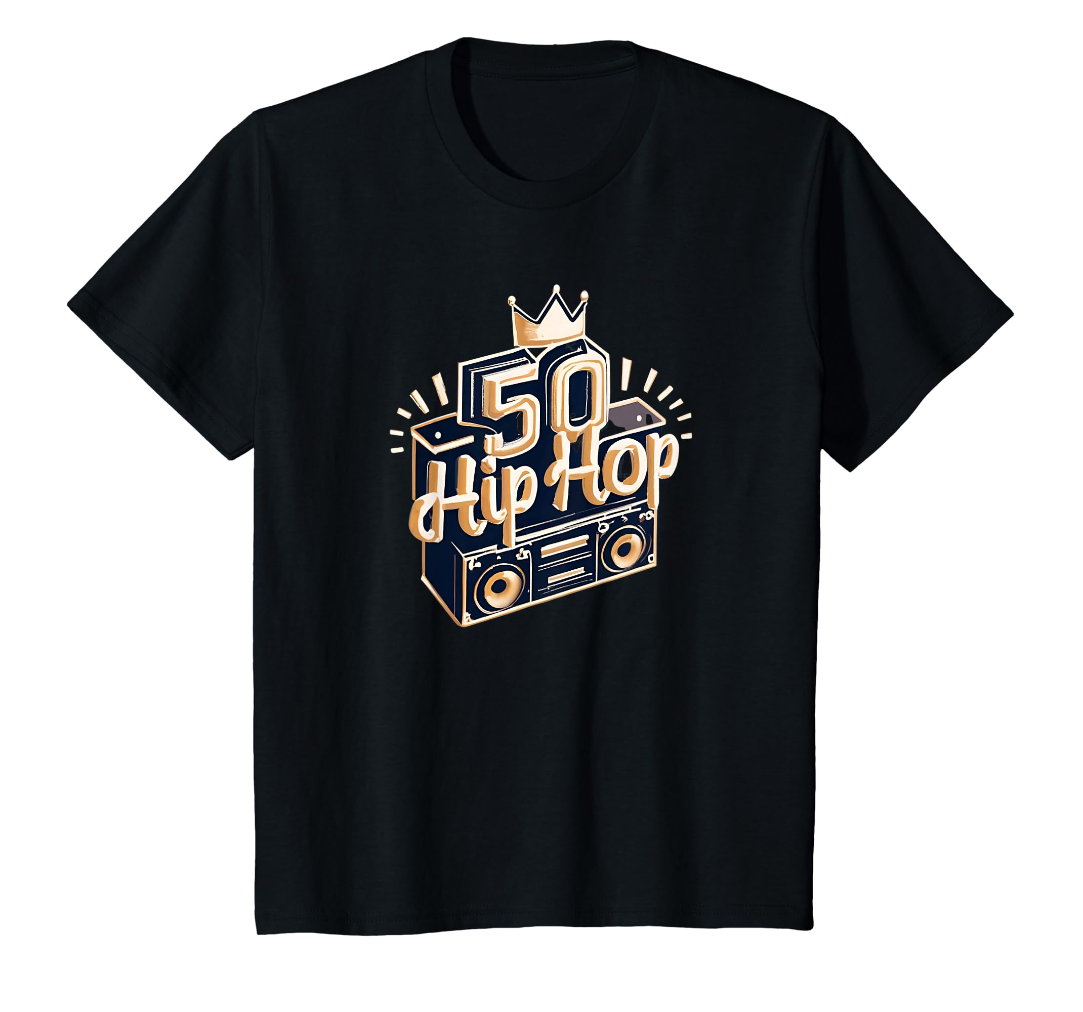 50 Hip-Hop Anniversary Rap Music Break Dancing Graffiti Art T-Shirt ...