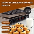 thumbnail image 1 of 50 Holes Mini Pancake Maker, Multipurpose Electric Takoyaki Machine, Portable Non-Stick Pancake Baker for Camping & Birthday Parties, 1 of 9