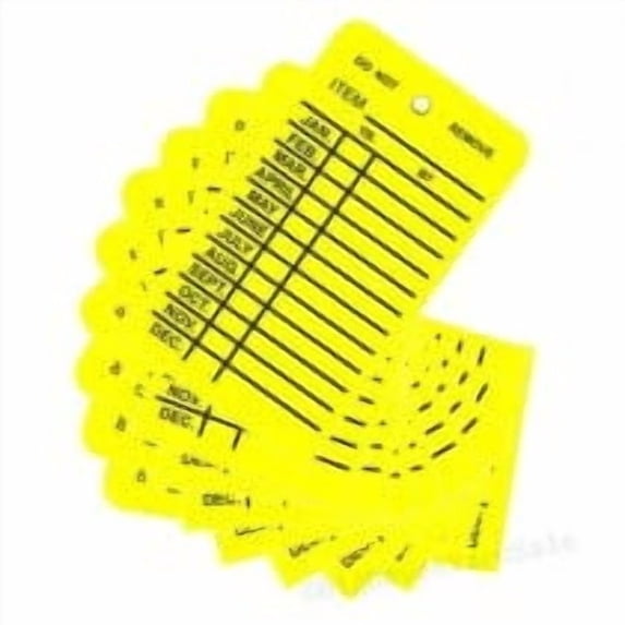 (Lot of 50) - Inspection Tags - Fire Extinguisher, Fire Hose, Anything You Would Like to Inspect Once a Month.