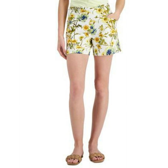 Inc International Concepts Womens High Rise Floral Print Shorts Phoebe Garden 12