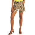 thumbnail image 1 of $50 Inc International Concepts Women Mid Rise Cheetah Pull-On Shorts Size 16, 1 of 2