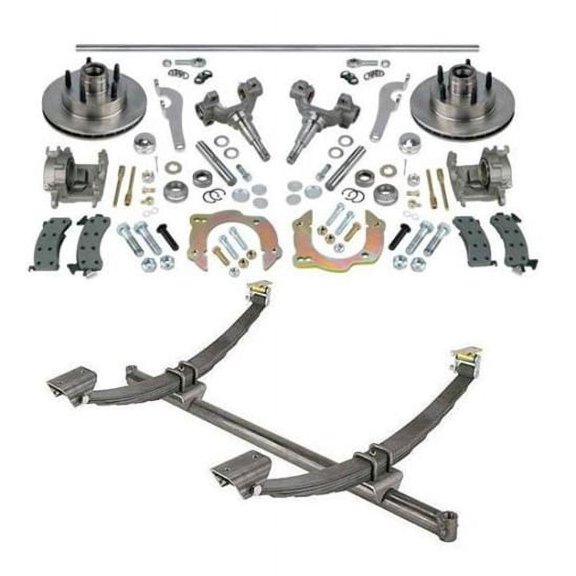 50 Inch Gasser Chevy Axle/Spindle/Brake Kit 5 on 4-3/4 GM Pattern
