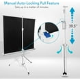 thumbnail image 1 of 50 Inch Portable Projector Screen with Tripod Stand – Lightweight, , Easy Pull Setup Mobile Projection Screen with 4:3 Aspect Ratio, White Matte Fabric for Indoor/Outdoor Use, 1 of 6