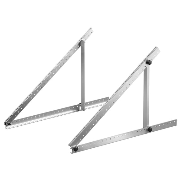 50 Inch Solar Panel Mounting Brackets Adjustable 0 to 90 Degrees Tilt Support 100 550W Lightweight Aluminum Folding Legs for RV Roof Boat Off Grid